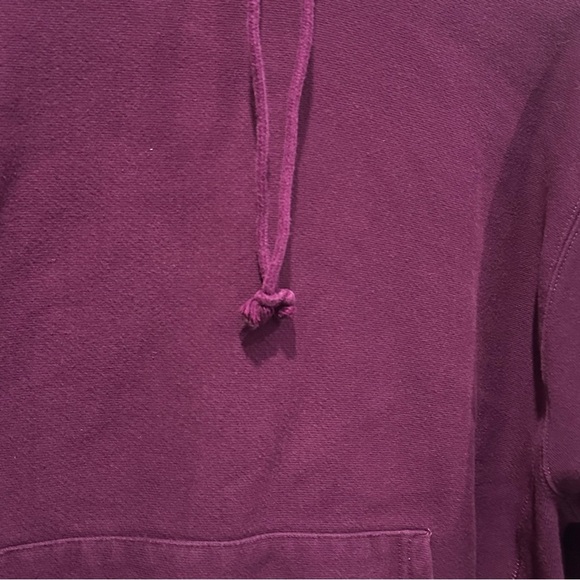 Champion Reverse Weave Women's Kangaroo Pocket Hoodie Purple Size Large - Picture 5 of 7
